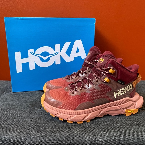 HOKA Trail Code GORE-TEX® Hot Sauce/Earthenware NEW Size Women’s 7.5 B - Picture 2 of 15